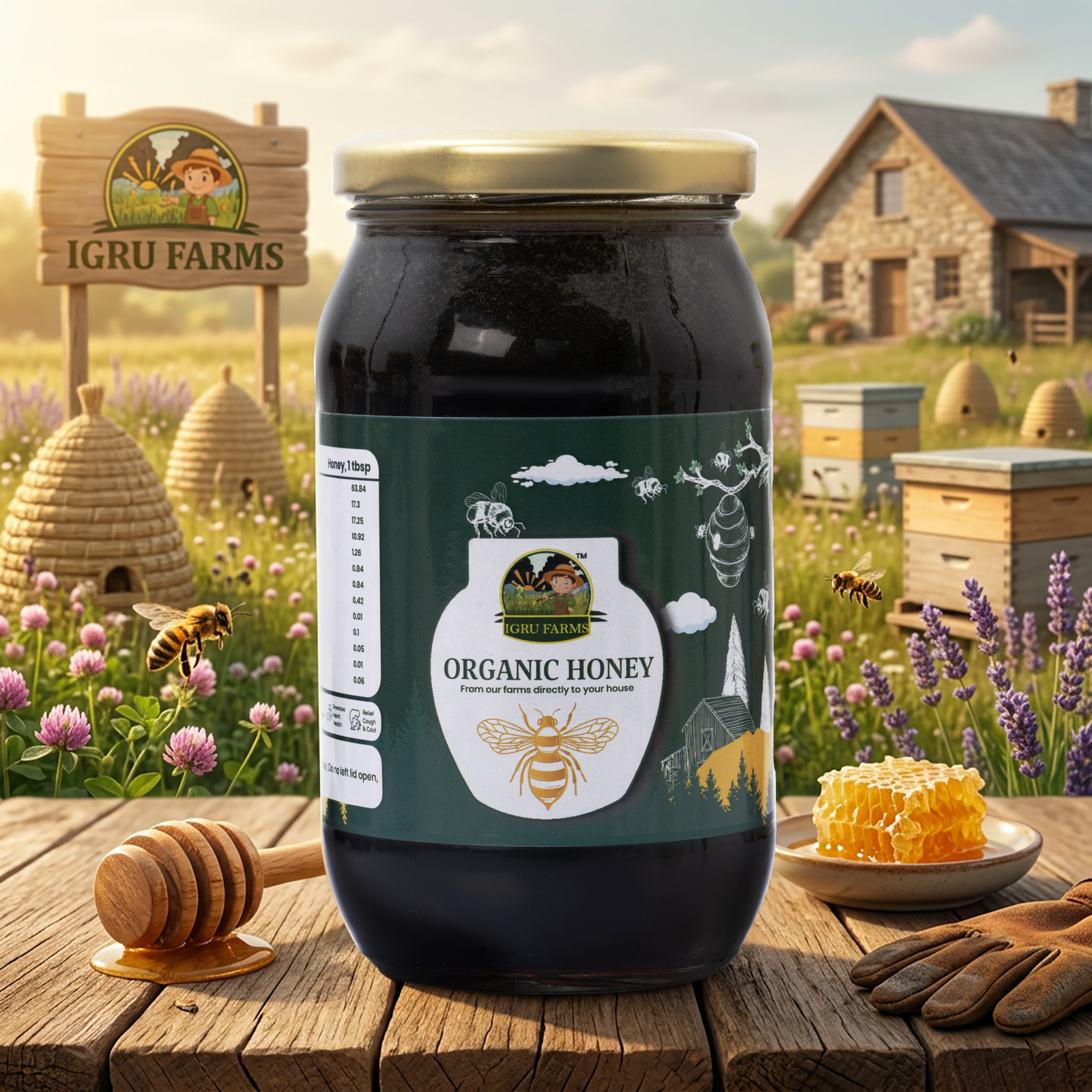 Organic Multi-Flora Honey, 100% Pure {500g} - Image 6
