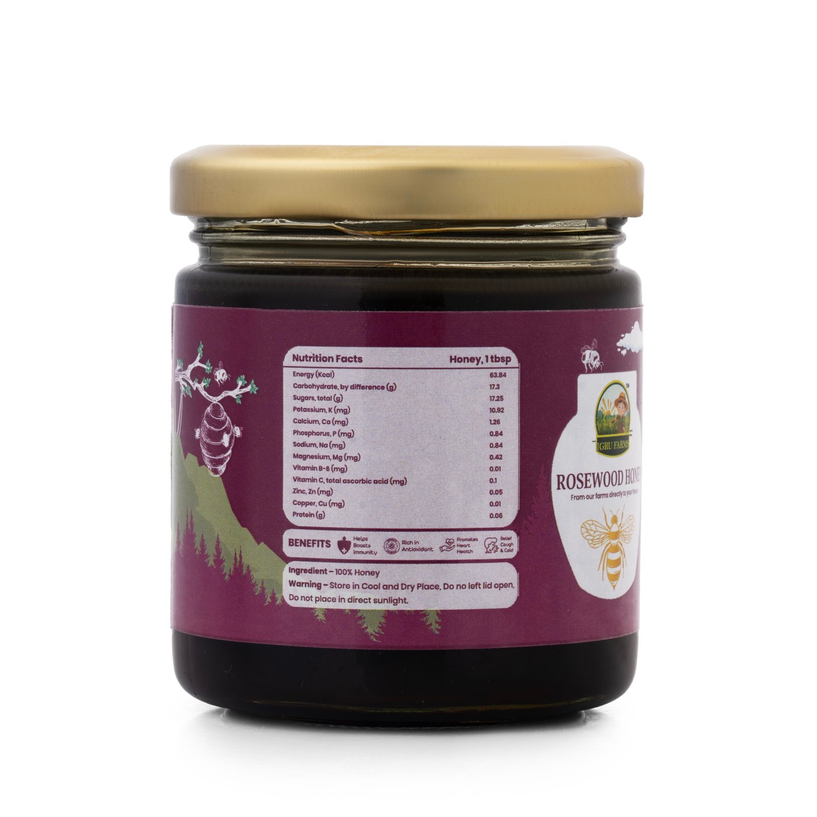 Rosewood Honey | Rare Sheesham Blossom Nectar {250g} - Image 4