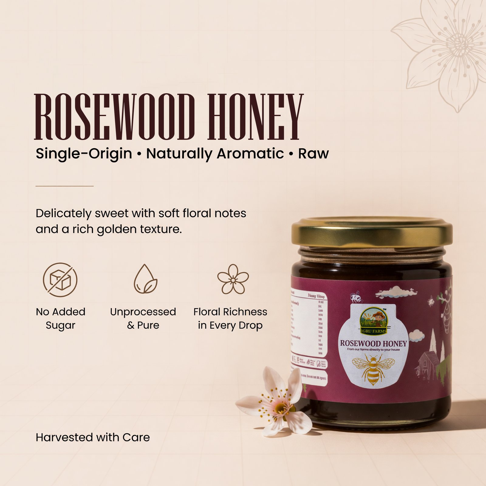 Igru farms Rosewood Honey