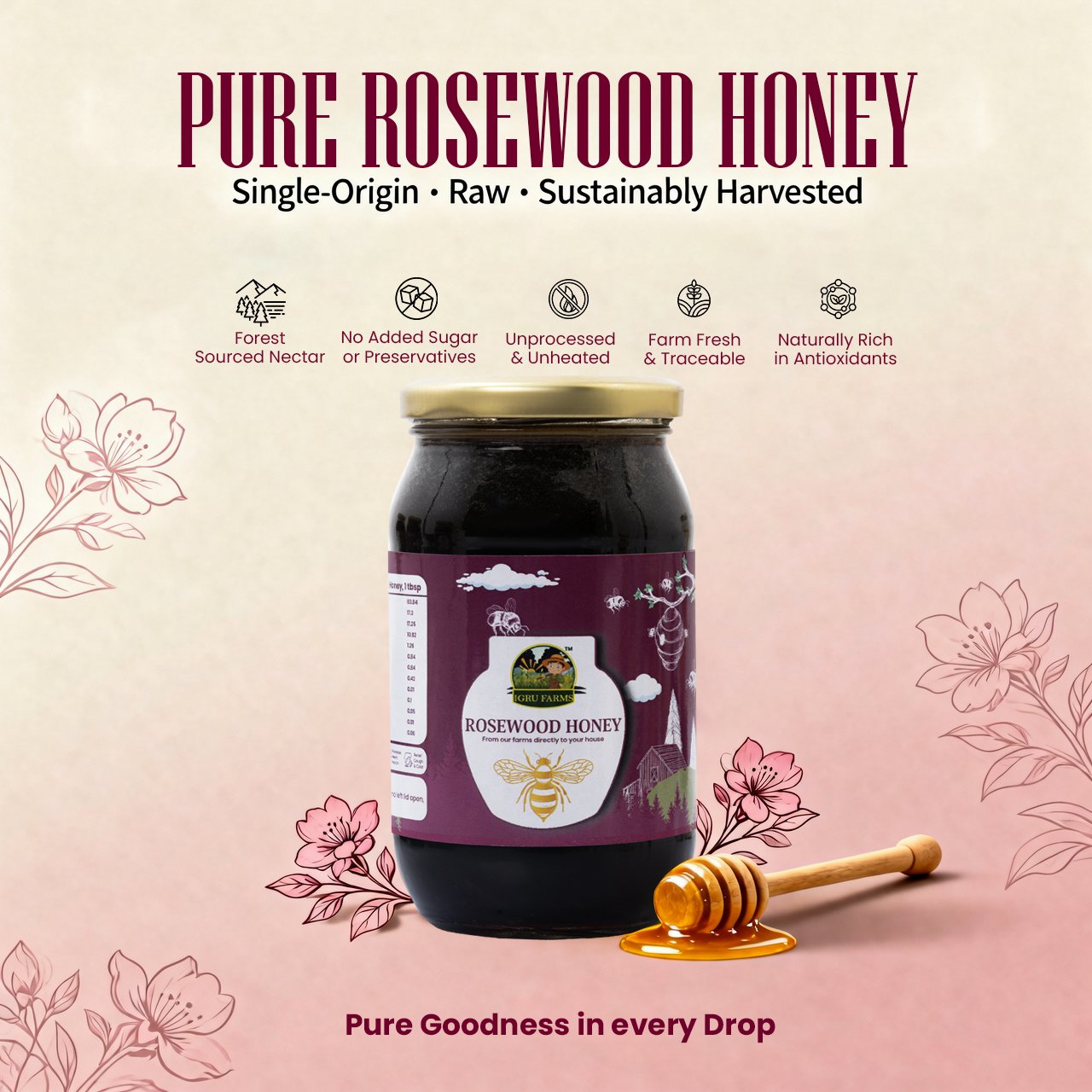 Rosewood Honey